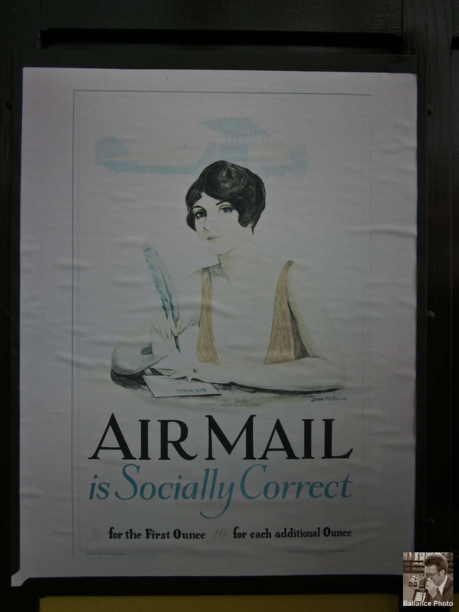 Air mail is socially correct - Aviation Museum, Seattle, WA