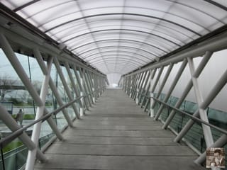 Bridge to outdoor aircraft exhibit - Aviation Museum, Seattle, WA