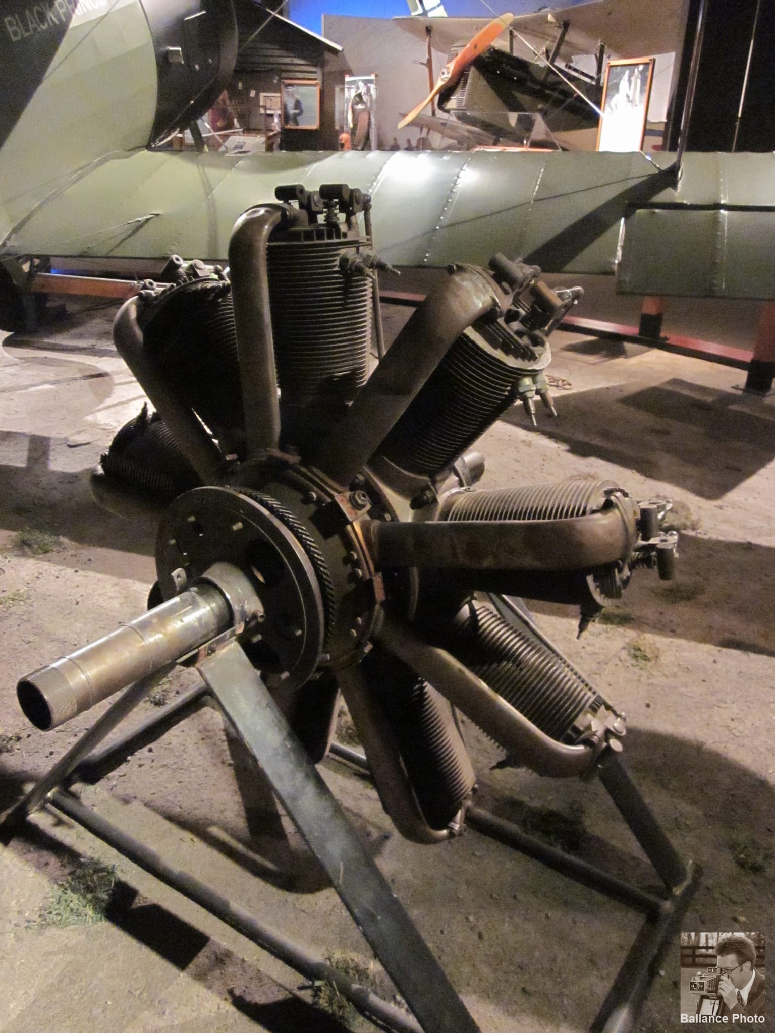 Rotary Aircraft Engine - Seattle Museum of Flight.