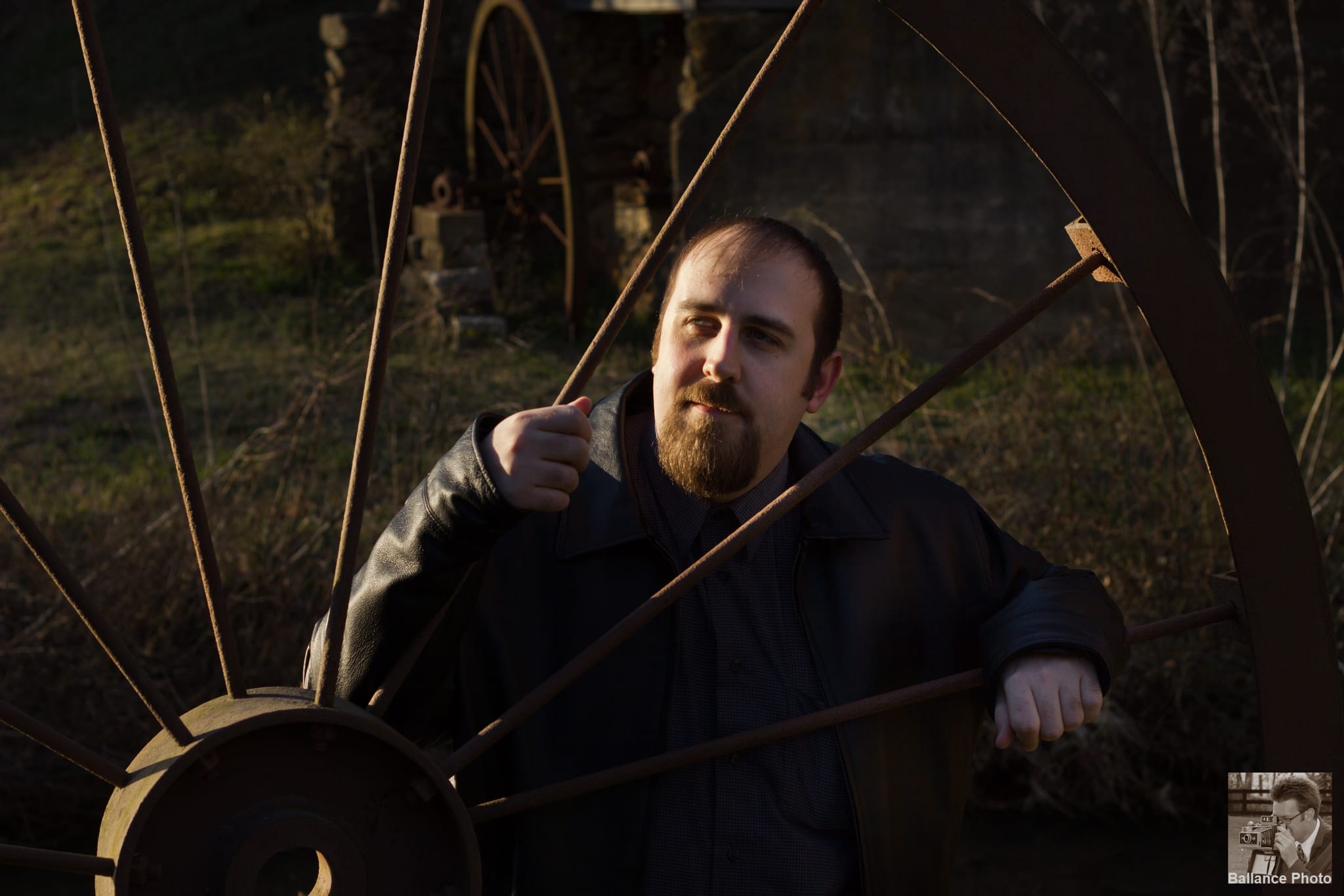 Peter with Wagon Wheel