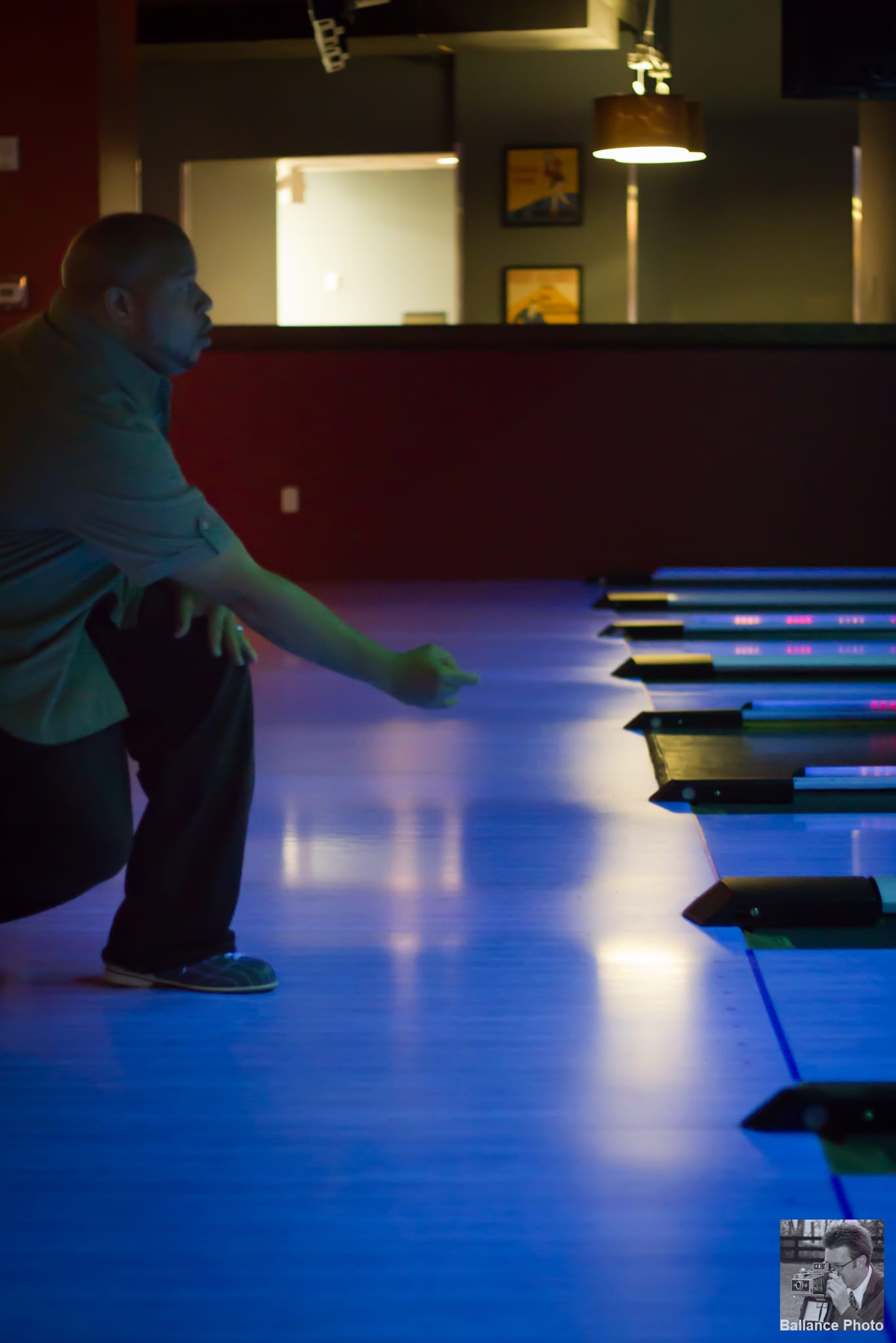 Nick bowling...