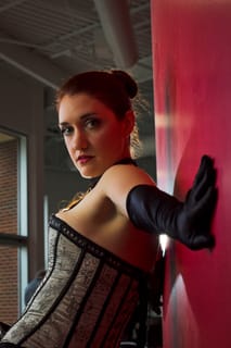 Leaning on the wall