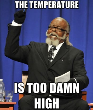 Starting a new political party.  The Temperature is Too Damn High Party