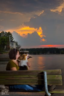 Nicole & her Dog - Stunning Sunset Meetup