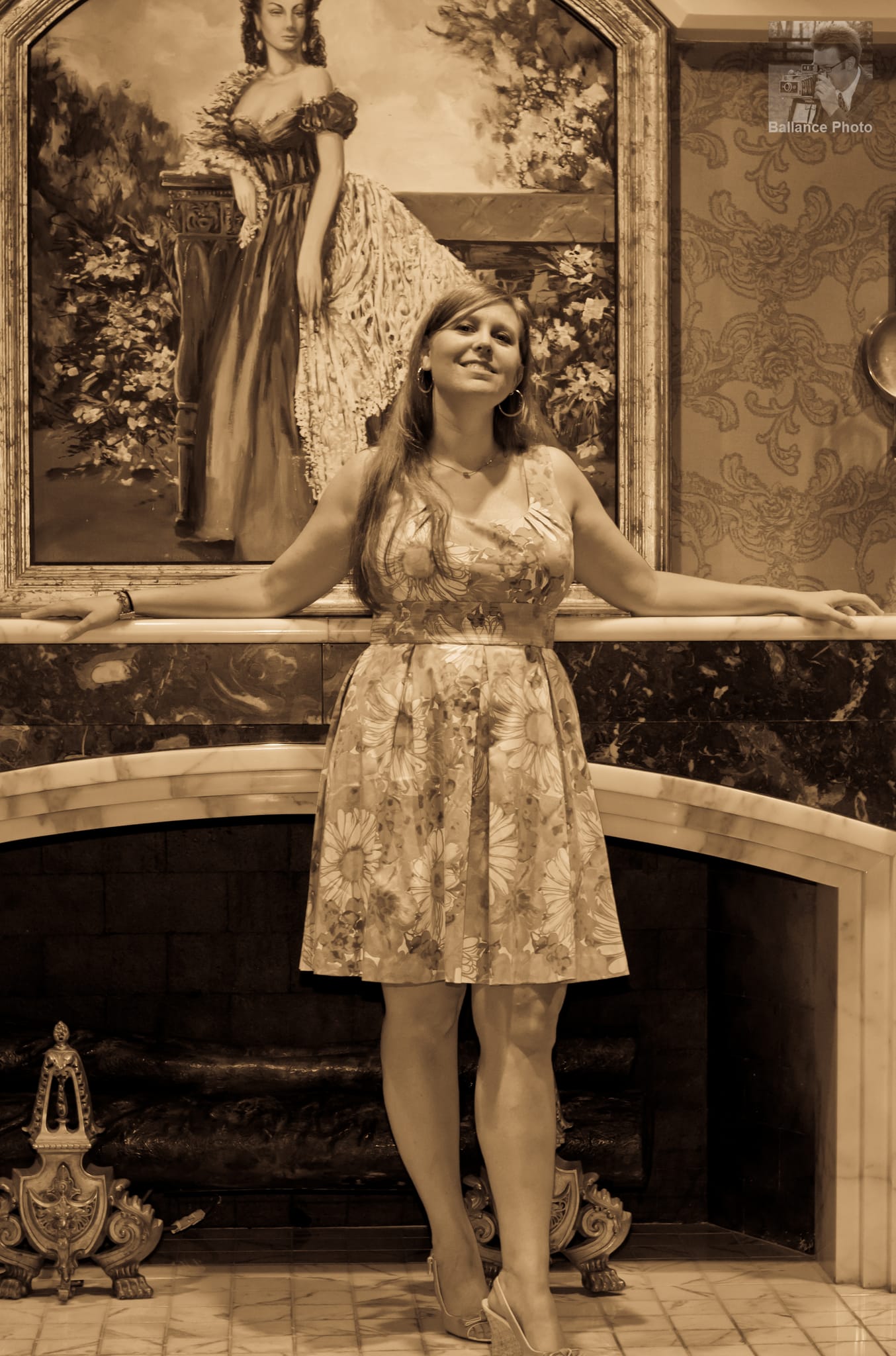Kate by the Fireplace
