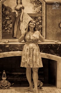 Kate by the Fireplace
