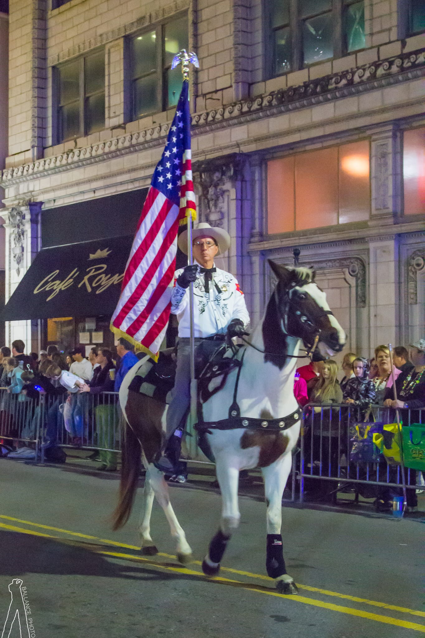 Mardi Gras Flag Horseman
