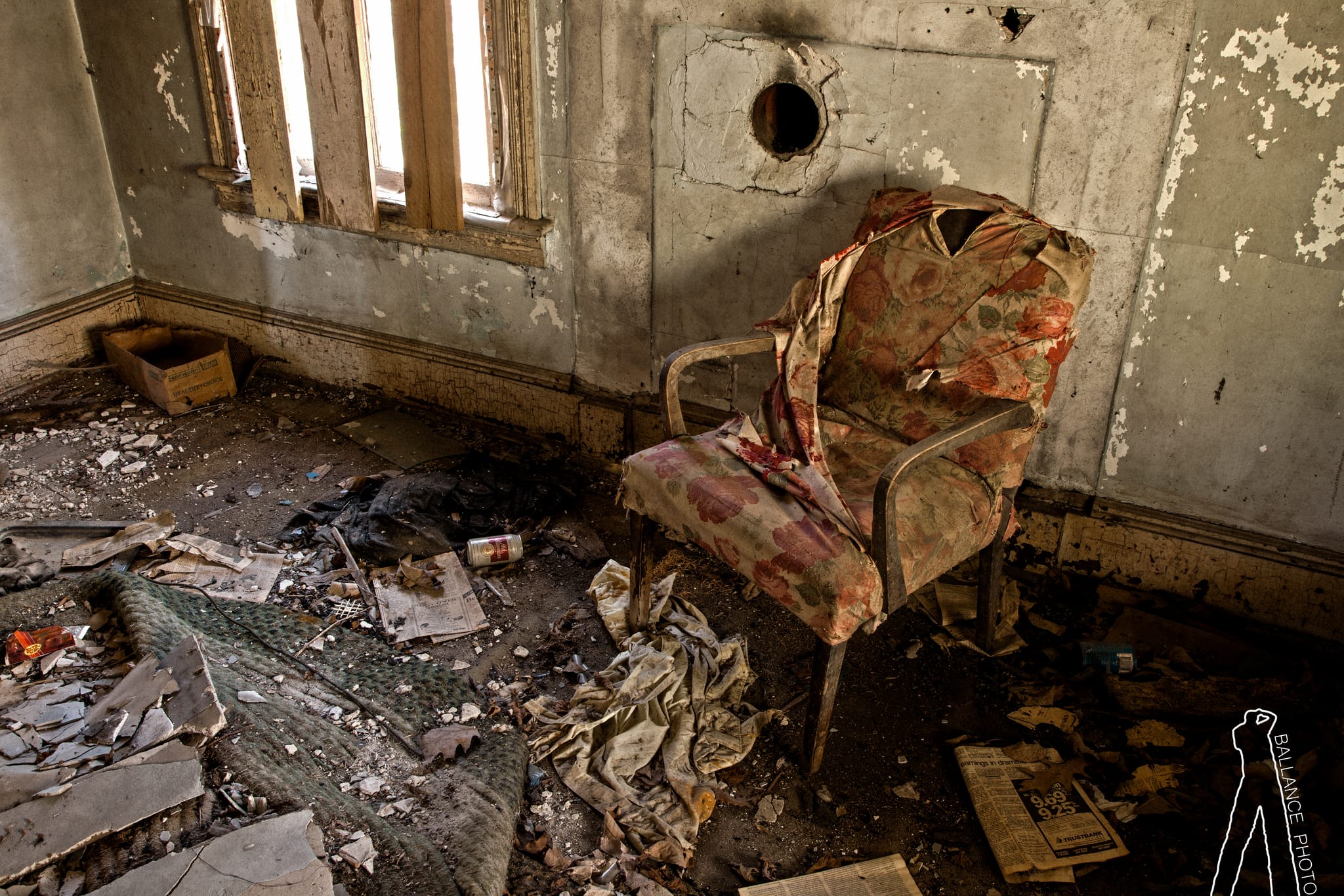 Old Milwaukee by chair