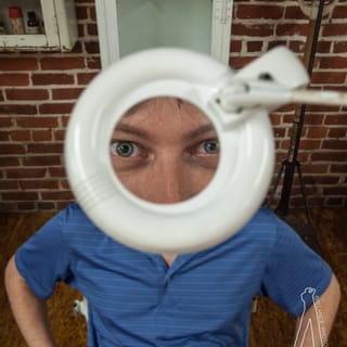Creepy Chris is creepy - space helmet